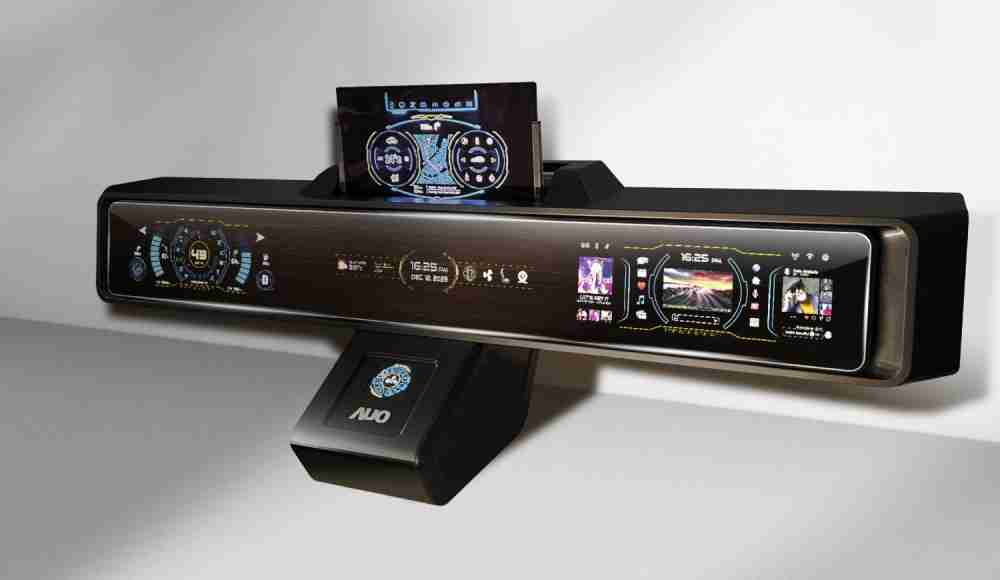 银河集团Micro LED沉浸式车舱显示方案结合 可卷式、、、、可伸缩的Micro LED应用并可呈现不同的质感纹路，，，展现人性化设计