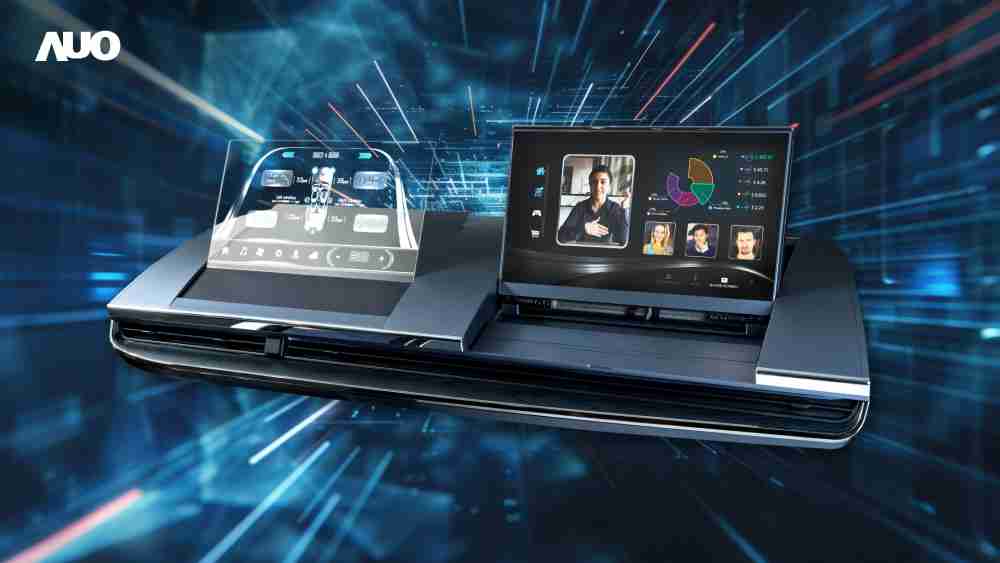 银河集团Micro LED Display HMI解决方案打造透明Micro LED前座仪表，，，呈现信息并保留驾驶视野开阔；亦为副驾驶座乘客打造收放自如的Micro LED屏幕，，在不影响显示质量的前提于显示区内建镜头，，，，让用户能与视讯对象直接眼神接触，，，，提供绝佳的双向沟通体验