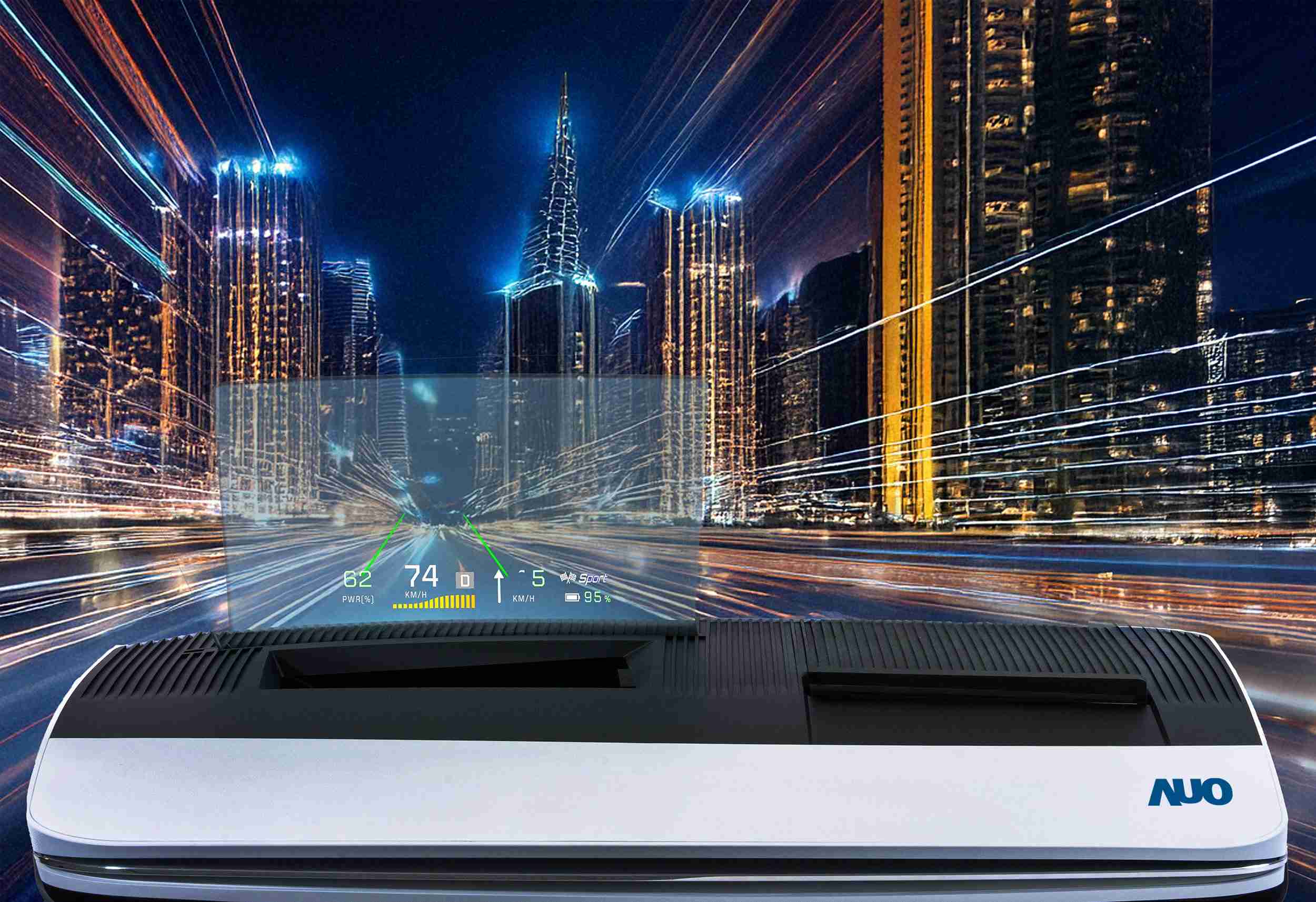 银河集团推出13吋Micro LED抬头显示器，，，，提供高入眼亮度、、高色彩饱和度的显示质量，，，，在阳光下或黑暗中都清晰可见，，，并利用Micro LED模块体积小的优势，，，解决车用空间有限的痛点